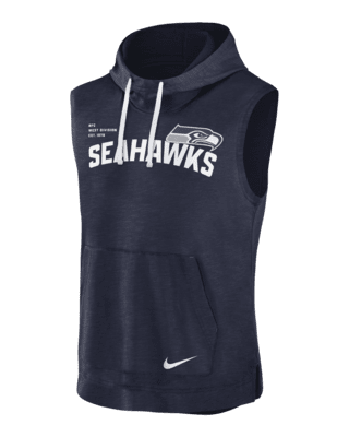 Nike Athletic (nfl Seattle Seahawks) Sleeveless Pullover Hoodie In Blue,  for Men