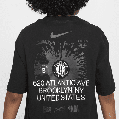 Brooklyn Nets Courtside Older Kids' (Boys') Nike NBA Max90 T-Shirt