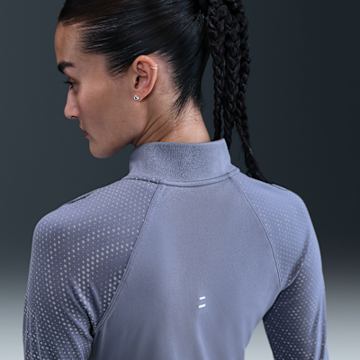 เสื้อวิ่งผู้หญิงซิปสั้น Dri-FIT Nike Tempo Flash