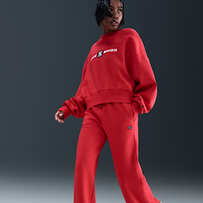 Damskie spodnie z wysokim stanem Nike Sportswear Phoenix Fleece Show