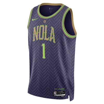 Zion Williamson New Orleans Pelicans 2024/25 City Edition Men's Nike Dri-FIT NBA Swingman Jersey