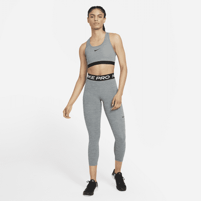 Nike Pro 365 Women's Mid-Rise Cropped Mesh Panel Leggings. Nike.com