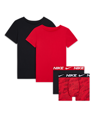 Подростковые  Nike Big Kids' Boxer Briefs and Undershirts 4-Piece Set