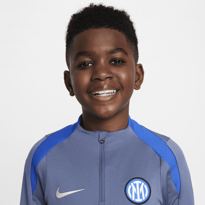 Inter Milan Strike Nike Dri-FIT voetbaltrainingstop voor kids