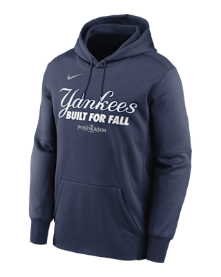 Мужское худи New York Yankees 2025 Postseason Authentic Collection Men’s Nike Therma MLB Pullover Hoodie