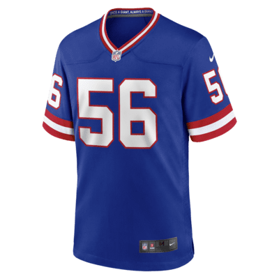 Nike NFL New York Giants (Lawrence Taylor) Men's Game Football Jersey - Blue L