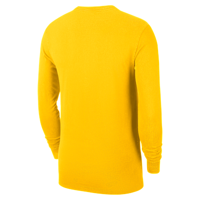 Playera de entrenamiento de manga larga Nike de la NBA para hombre Indiana Pacers