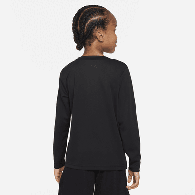 Nike "All Day Play" Long Sleeve Tee Little Kids Dri-FIT T-Shirt