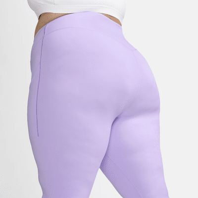 Leggings 7/8 de tiro alto y sujeción media con bolsillos para mujer (talla grande) Nike Universa