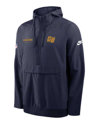 Мужская куртка Green Bay Packers Alt Option Route Anorak Nike NFL 1/2-Zip Hooded