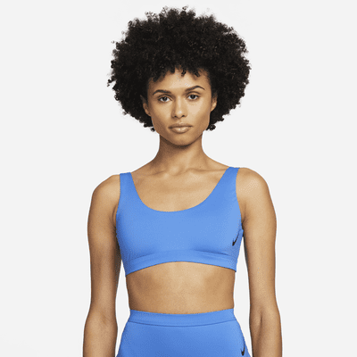 Nike Sneakerkini-bikinitop med rund hals til kvinder