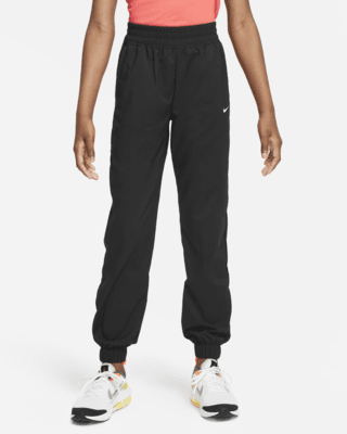 Подростковые  Nike Dri-FIT One Big Kids' (Girls') Woven Training Pants для тренировок