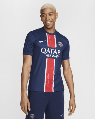 Мужские джерси Paris Saint-Germain 2024/25 Stadium Home Nike Dri-FIT Soccer Replica Jersey