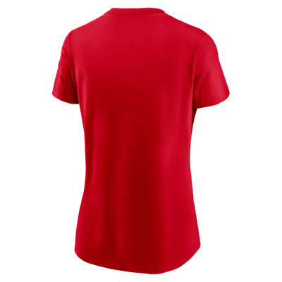Playera universitaria Nike para mujer Georgia Athletic Prep Arch Local Script