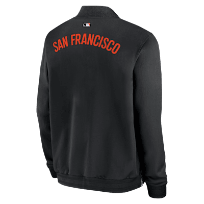 San Francisco Giants Authentic Collection Dugout Men's Nike MLB Full-Zip Bomber Jacket
