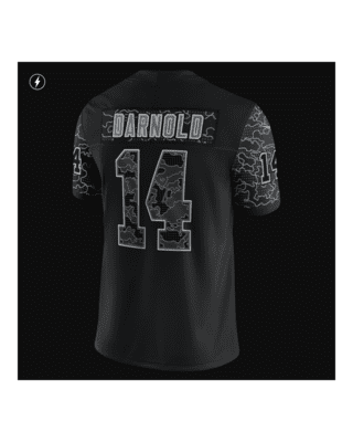 Men's Nike Sam Darnold Gray Carolina Panthers Atmosphere Fashion Game Jersey Size: Small