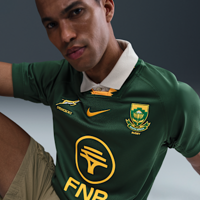 Εντός έδρας ανδρική φανέλα ράγκμπι Springboks 2025/26 Nike Rugby Home Replica Stadium