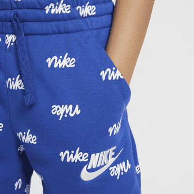 Nike Sportswear Big Kids' (Boys') Fleece Printed Shorts