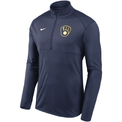 Nike Dri-FIT Element Performance (MLB Milwaukee Brewers) Men’s 1/2-Zip Pullover