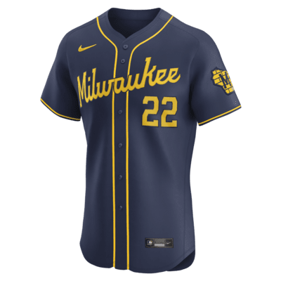 Christian Yelich Milwaukee Brewers Men's Nike Dri-FIT ADV MLB Elite Jersey