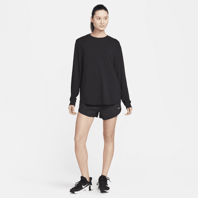 Haut à manches longues Dri-FIT Nike One Relaxed pour femme