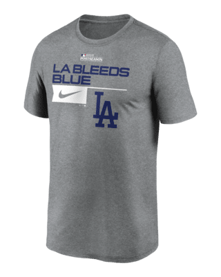 Los Angeles Dodgers 2023 MLB Postseason Flux Men's Nike Dri-FIT MLB  3/4-Sleeve Pullover Hoodie.