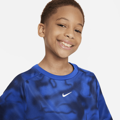 Nike Dri-FIT Multi+ Big Kids' (Boys') Printed Training Top