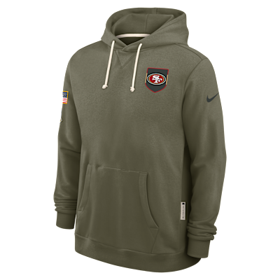 Sudadera con gorro sin cierre Nike Dri-FIT de la NFL para hombre San Francisco 49ers Salute to Service Sideline Dominant Force