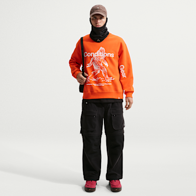 Nike ACG "Tuff Fleece" Men's Therma-FIT Pullover Crew-Neck Sweatshirt