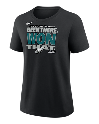 Женская футболка Philadelphia Eagles 2025 NFC East Champions Trophy Nike NFL