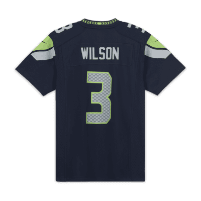 NFL Seattle Seahawks (Russell Wilson) Older Kids' Game American Football Jersey