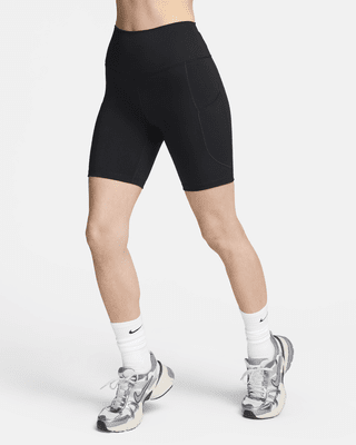 Женские шорты Nike One High-Waisted 8" Biker Shorts with Pockets