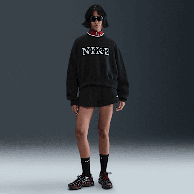 Nike Sportswear Phoenix Fleece Bol Kesimli Sıfır Yaka Kadın Sweatshirt'ü
