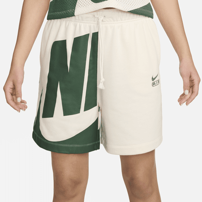 Shorts de French Terry de tiro medio de 15 cm para mujer Nike Air