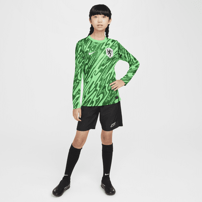 Equipación de portero Stadium Países Bajos 2024/25 (selección femenina) Camiseta de fútbol Replica Nike Dri-FIT - Niño/a