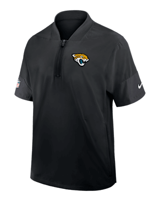 Мужская куртка Jacksonville Jaguars Sideline Coach Nike NFL 1/2-Zip Short-Sleeve