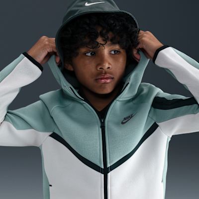 Felpa con cappuccio e zip a tutta lunghezza Nike Sportswear Tech Fleece - Ragazzo/a