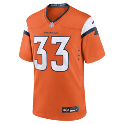 Jersey de fútbol americano Nike de la NFL Game para hombre Javonte Williams Denver Broncos