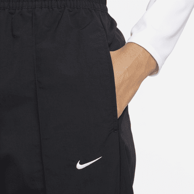 Nike Sportswear Everything Wovens damesbroek met halfhoge taille en open zoom