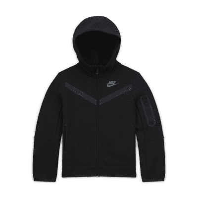 Sudadera con capucha de cierre completo para niños talla pequeña Nike Sportswear Tech Fleece