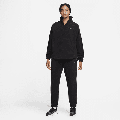 Calças de lã cardada com corte folgado Nike Therma-FIT One para mulher