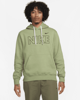 Nike Sportswear Club Fleece Pullover Hoodie (Orange Chalk/White