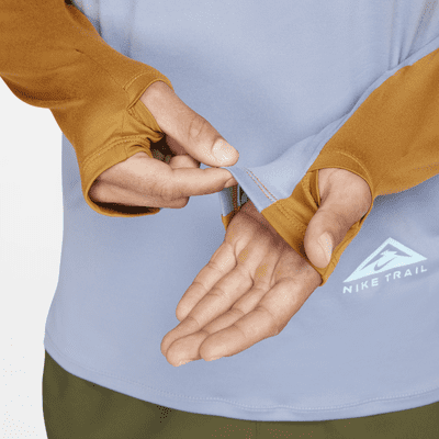 Playera de trail running con medio cierre para hombre Nike Dri-FIT Trail Element