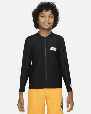 Подростковые  Nike Swim 3-D Swoosh Big Kids' (Boys') Long-Sleeve Zip Hydroguard