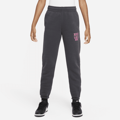 Pants oversized de tejido Fleece para niña talla grande Nike Sportswear