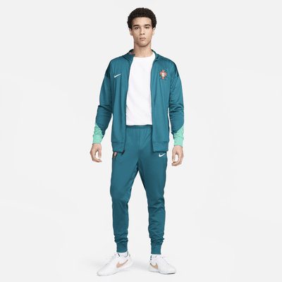 Portugal Strike Nike Dri-FIT strikket fotballtracksuit med hette til herre