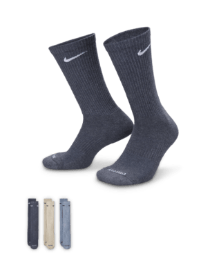 Unisex носки Nike Everyday Plus Cushioned Training Crew Socks (3 Pairs) для тренировок