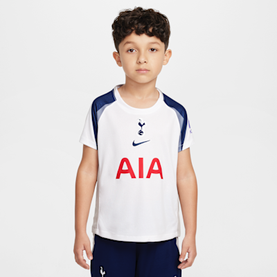 Tottenham Hotspur 2025/26 Stadium Home Little Kids' Nike Soccer Replica 3-Piece Kit