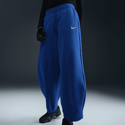 Pants entallados oversized de tiro medio para mujer Nike Sportswear Phoenix Fleece