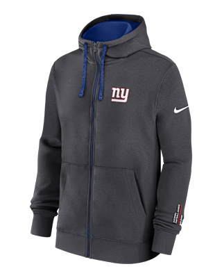 Мужское худи New York Giants Playbook Page Club Nike NFL Full-Zip Hoodie